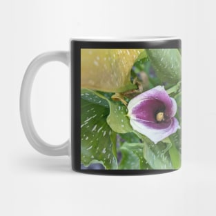 Calla Lily in Leaves Mug